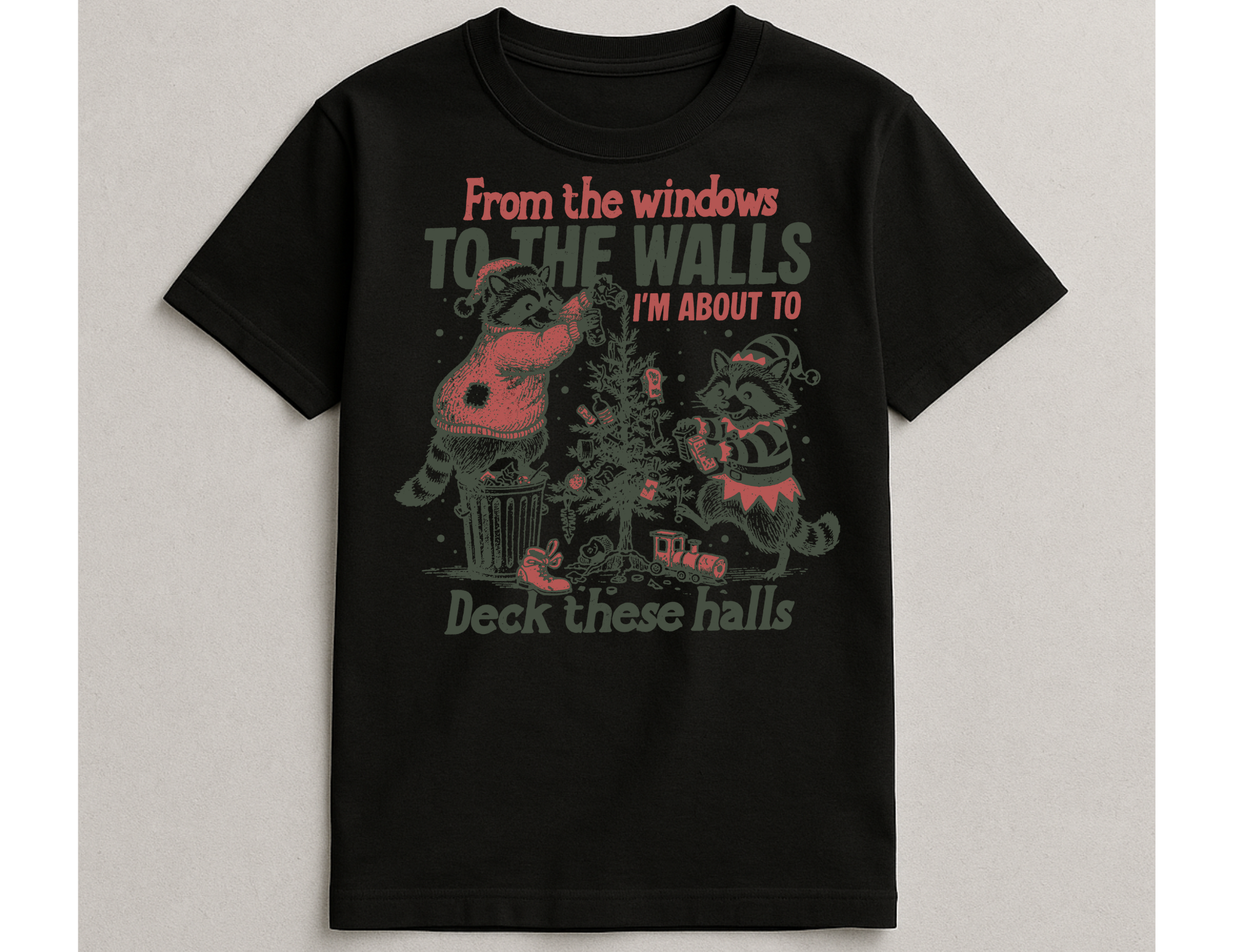 Deck these halls Christmas Tee