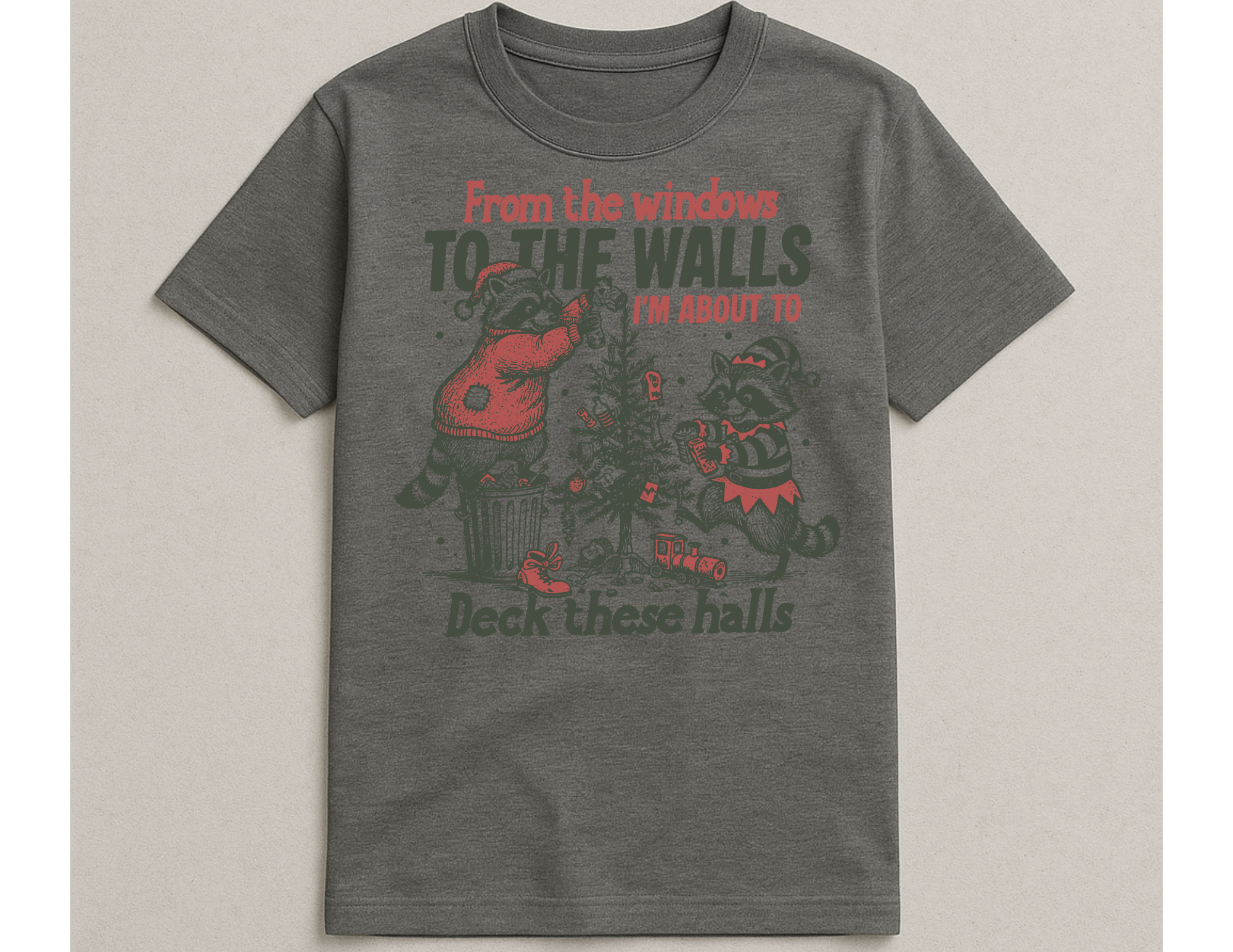 Deck these halls Christmas Tee