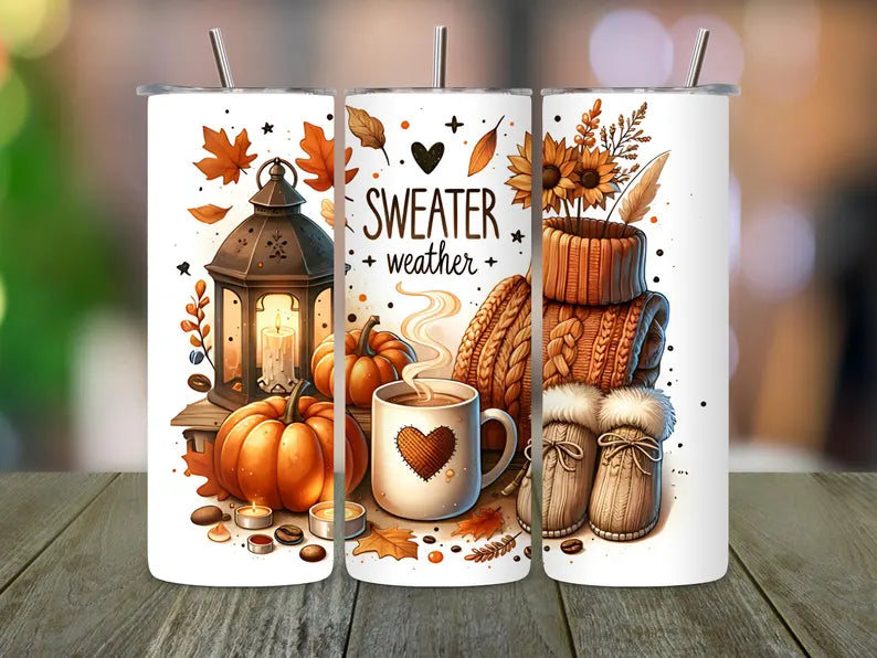 20 oz Sweater Weather Fall Tumbler