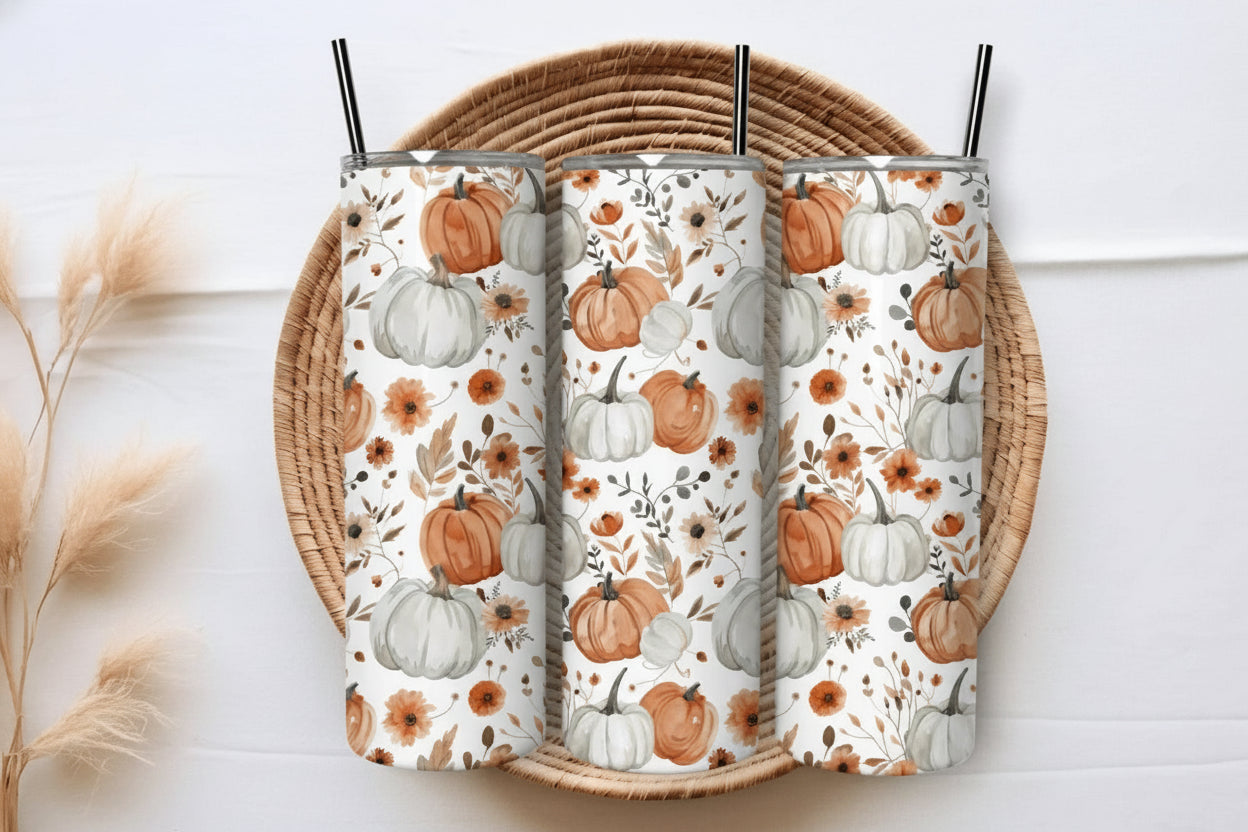20 oz Fall Pumpkins Tumbler